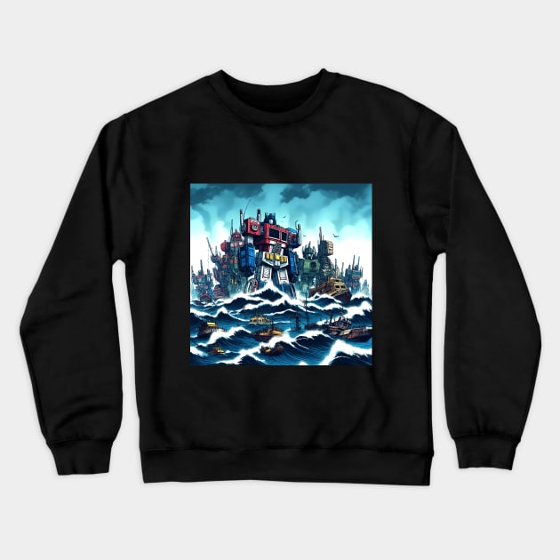 Transformers Knight #19 Crewneck Sweatshirt by meowyaya